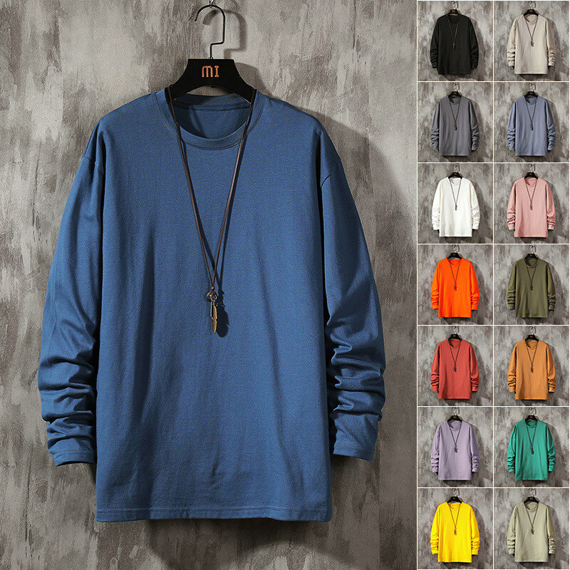 New Trend Men's Loose Breathable Comfortable Long Sleeve Shirt