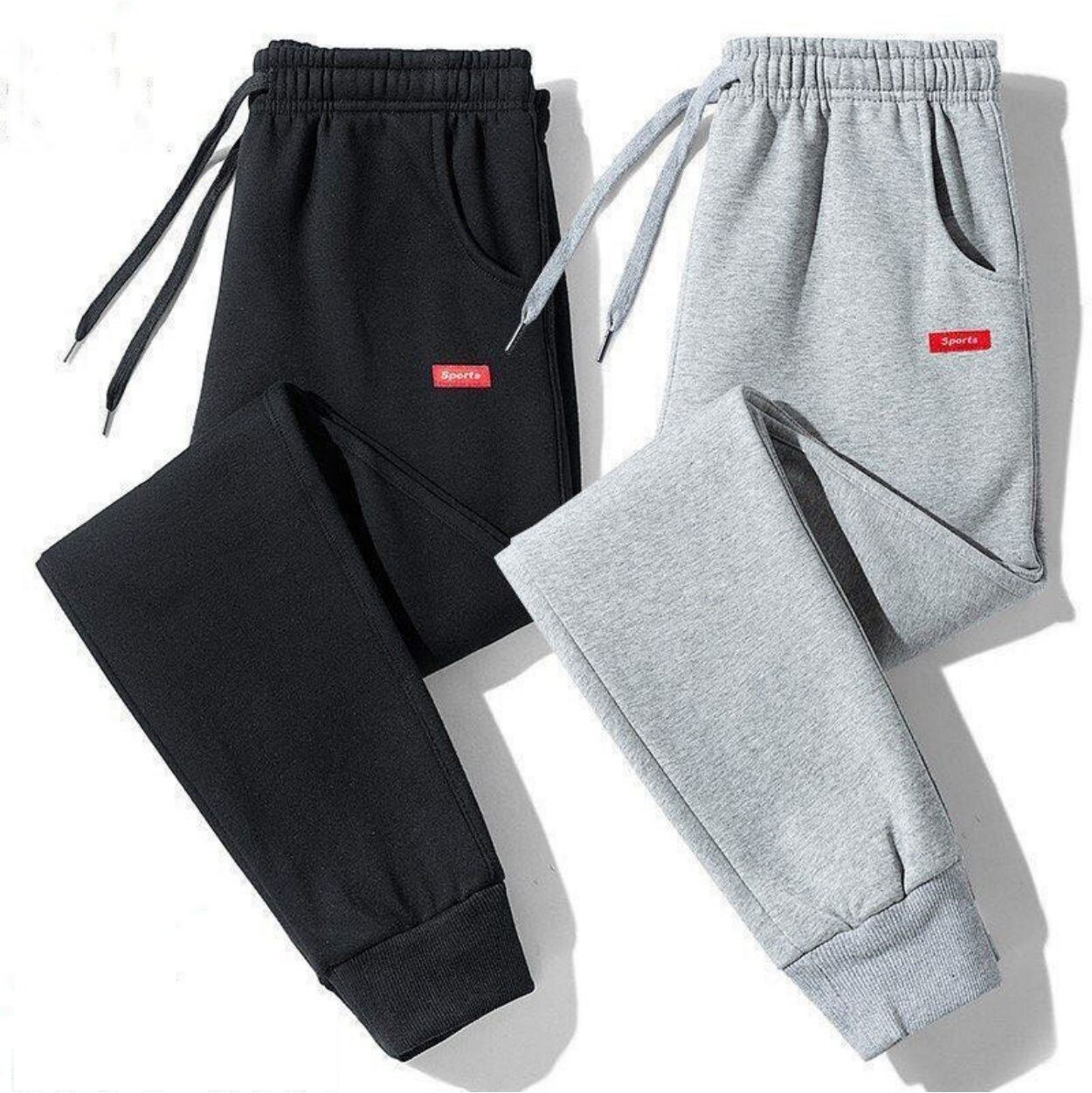 Elastic Waist Casual Large Size Sports Sweat Pants Men's