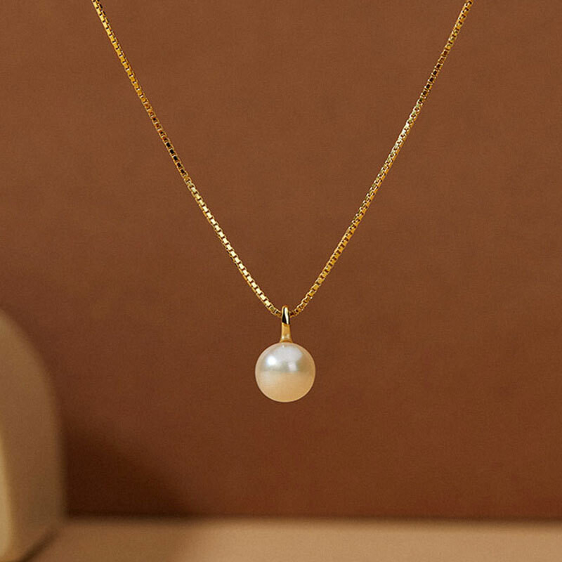 Sterling Silver Pearl  Women's Chain Necklace