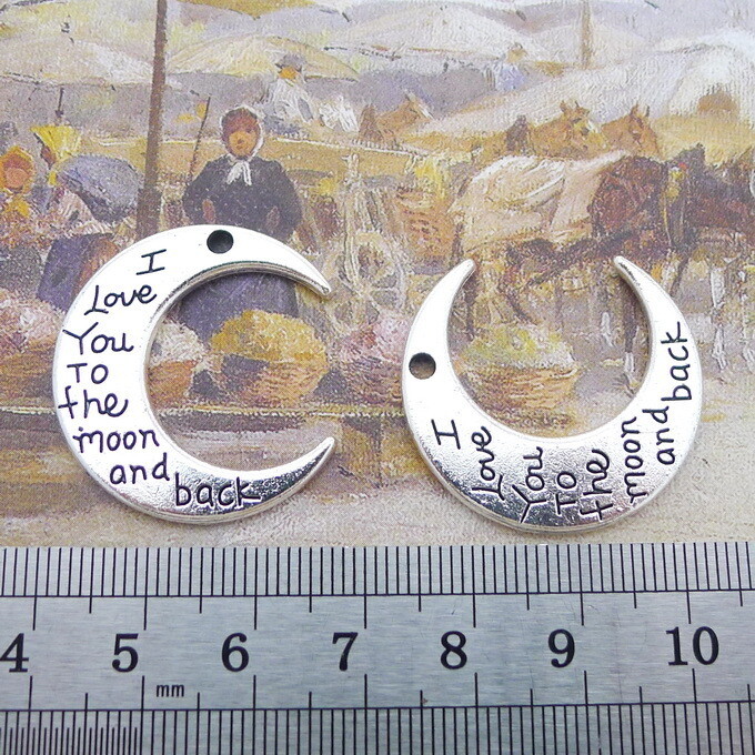 Alloy Jewelry Half Moon Charm