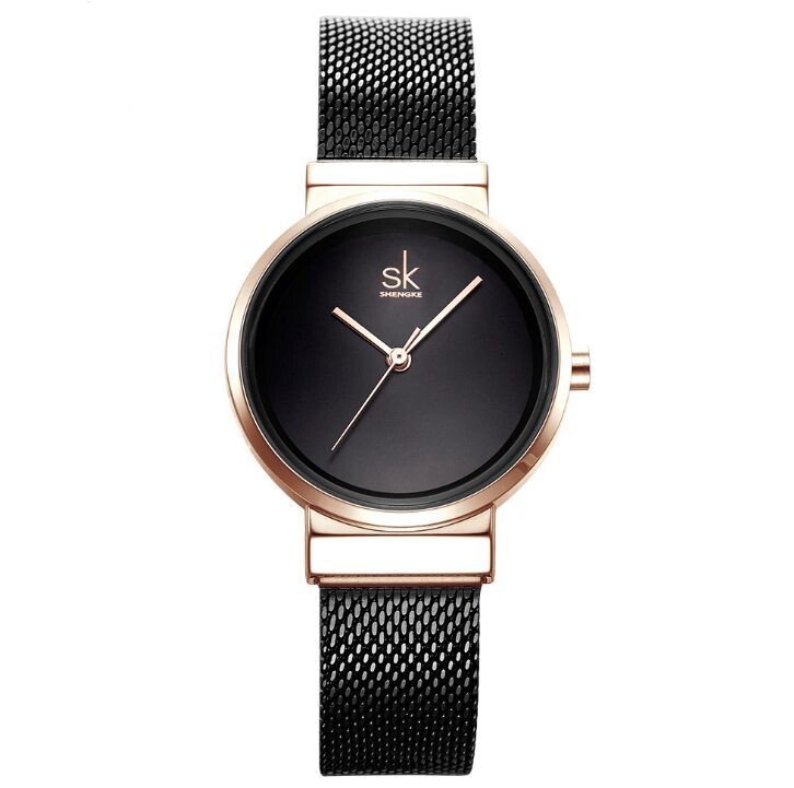 Simple Nordic Style Ladies Fashion Mesh Bracelet Waterproof Women's Watch