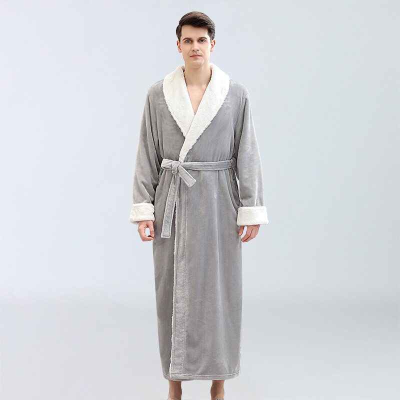Men's Thick Bathrobe Flannel