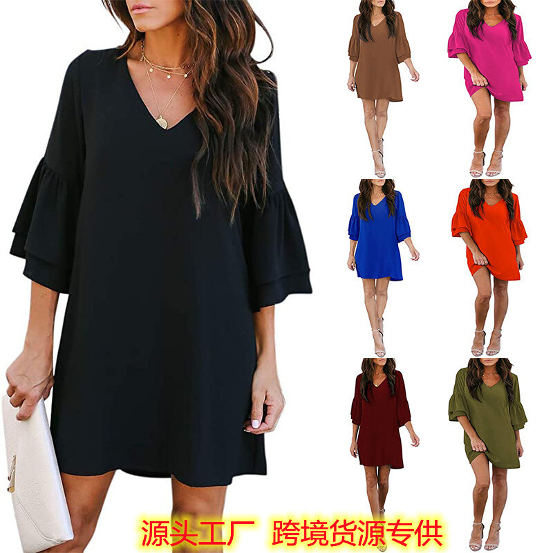 Women's Summer  Loose Large Size A-line Dress