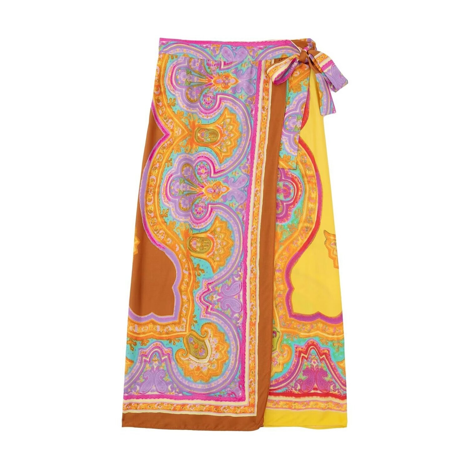 Summer Printed Sarong Skirt