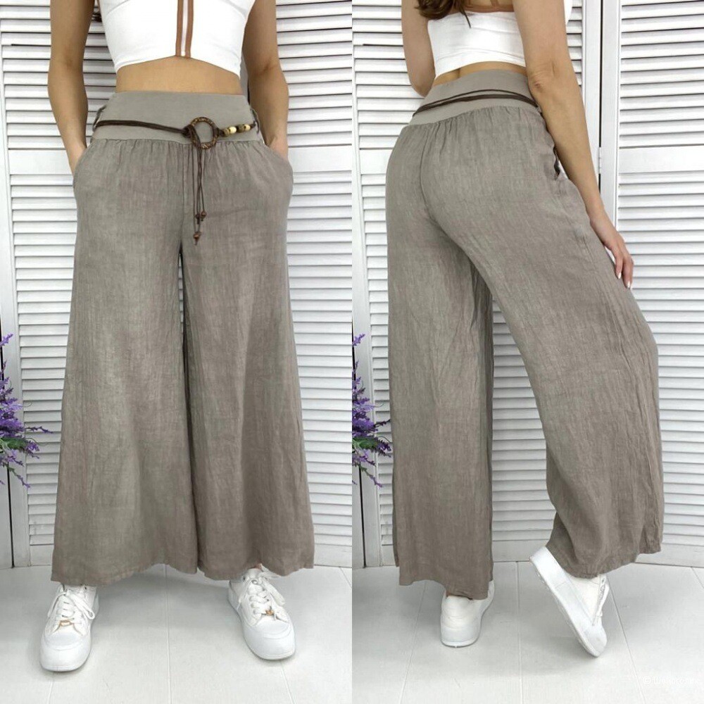 Wide-leg Cotton Linen Hot Style Loose Trousers Women