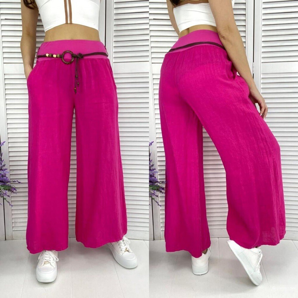 Wide-leg Cotton Linen Hot Style Loose Trousers Women