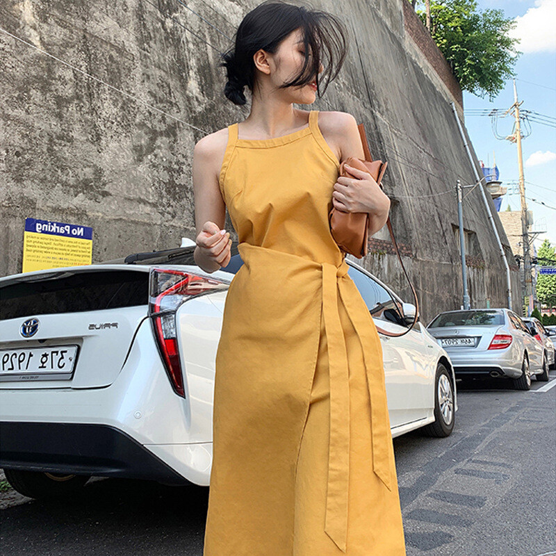French Retro Sling Dress