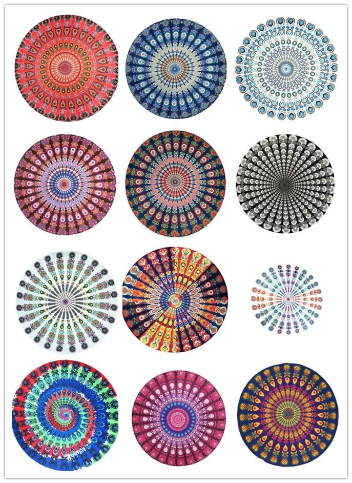 Beautiful Design Printed Round Beach Towels And Beach  Mat