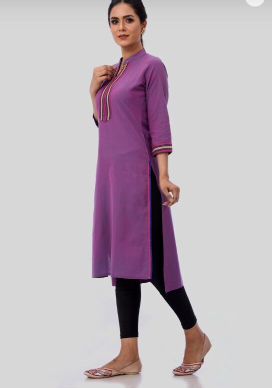 100% Cotton Printed &amp; Embroidered Bangladeshi Kurti
