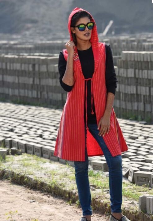 Bangladeshi Red Cotton Hoodie