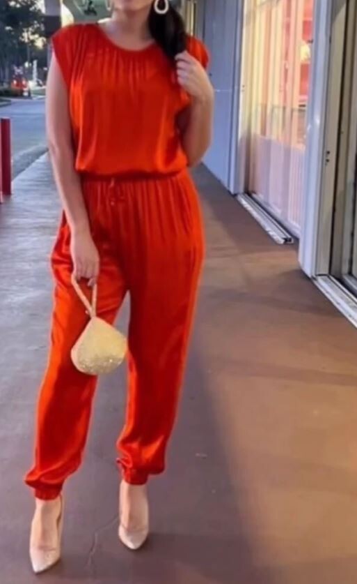 Silk Top and Pants Set