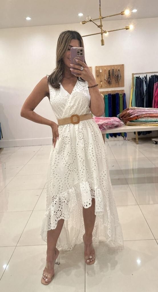 Long English Embroidery Dress