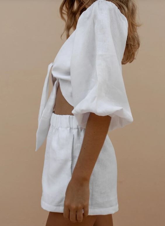 Front Tied Pants Set
