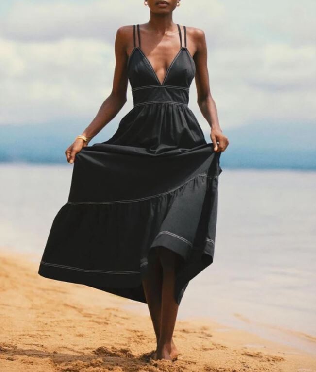 Lace-UP Backless Dress