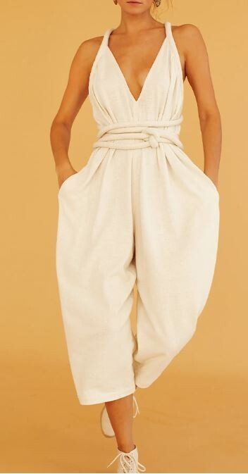 Stylish Traveling Halterneck Jumpsuit