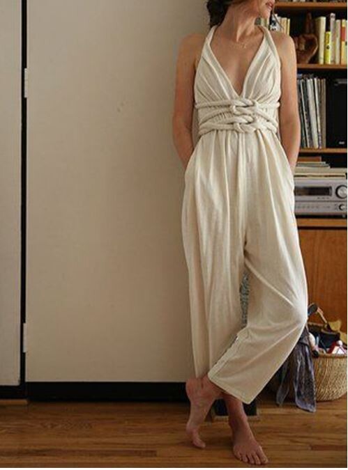 Stylish Traveling Halterneck Jumpsuit