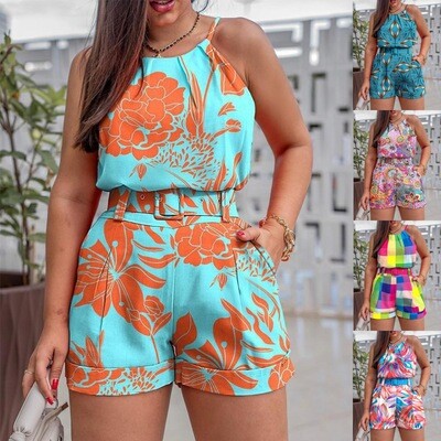 Women's Two-piece Belted Casual Wear