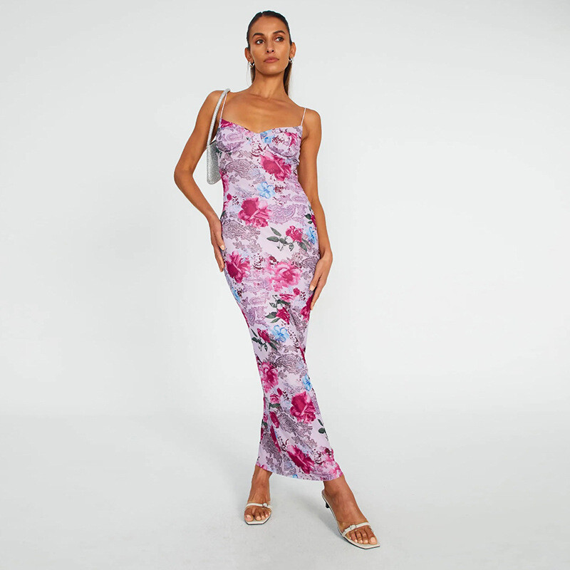 Opened Back  Slim Dress