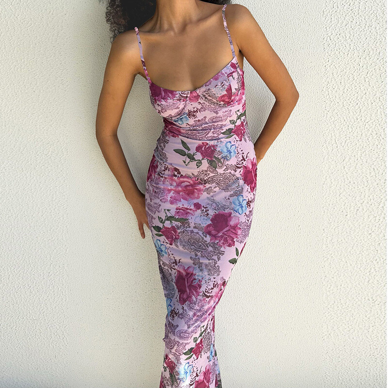 Opened Back  Slim Dress