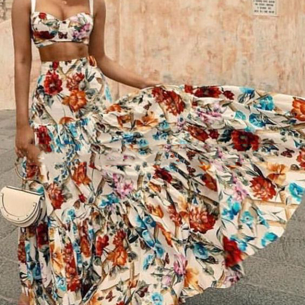Ibiza Top and Skirt Two Pieces Set