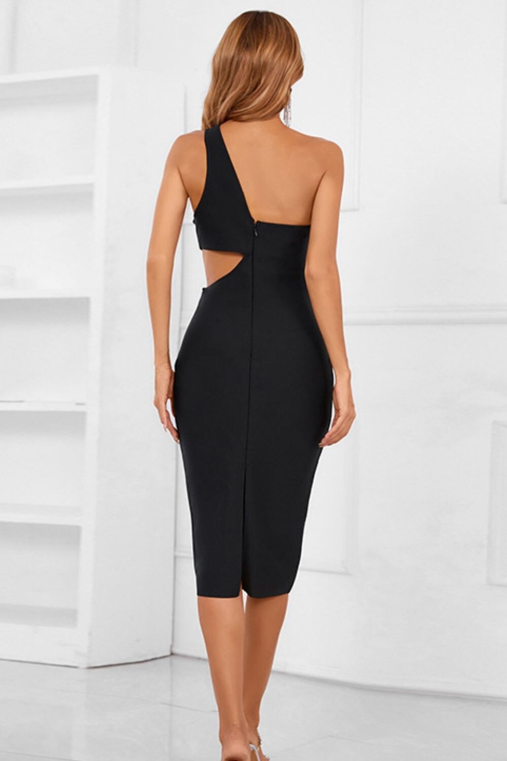 One Shoulder Cutout Dress