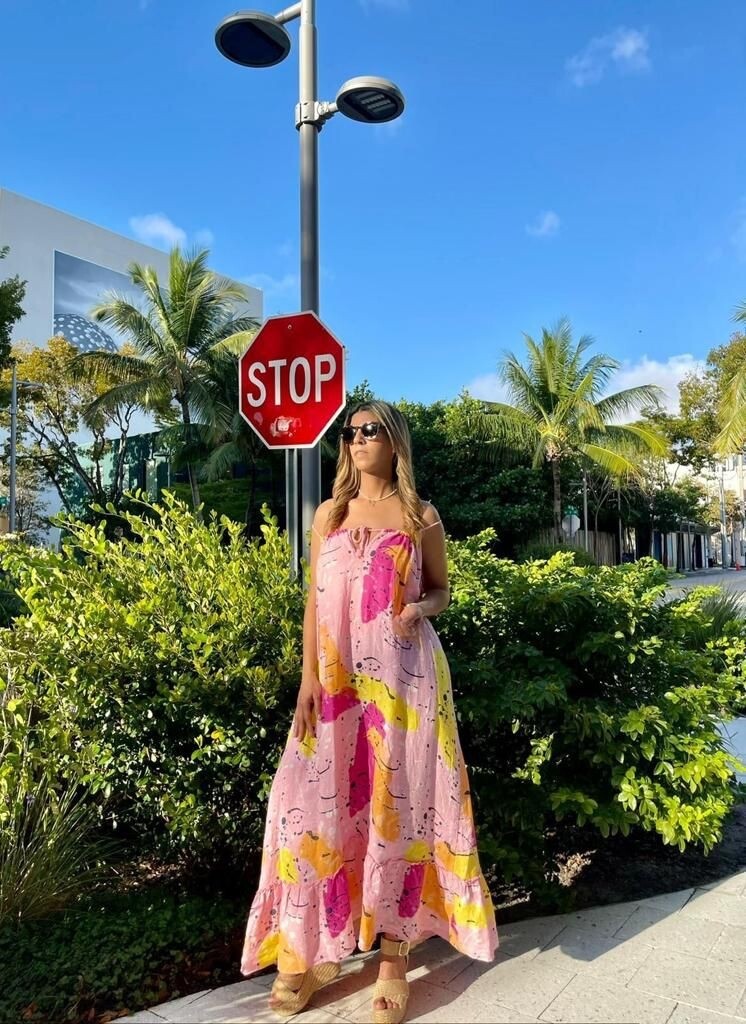 Linen Maxi Dress