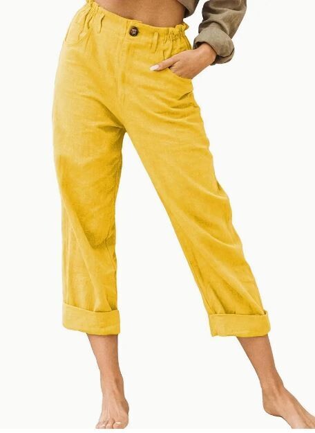 Solid Elastic Waist Pants, Casual Wide Leg Pants For Spring &amp; Summer, Women's Clothing