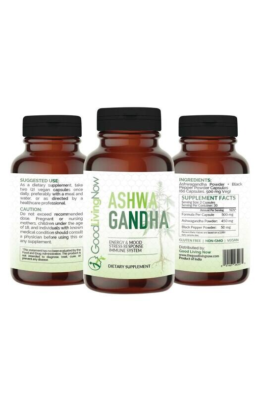 Ashwagandha Capsules – Natural Stress, Energy &amp; Mood Support | Good Living Now