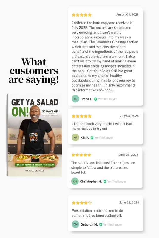 Get Ya Salad On! 30-Day Salad Challenge (Hardcover) + FREE COMPANION WORKBOOK