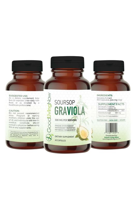 Soursop (Graviola) Capsules Good Living Now