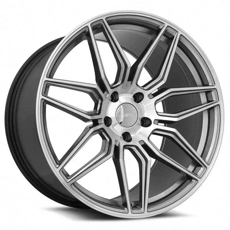 MRR M024 Gunmetal Machine Face wheels