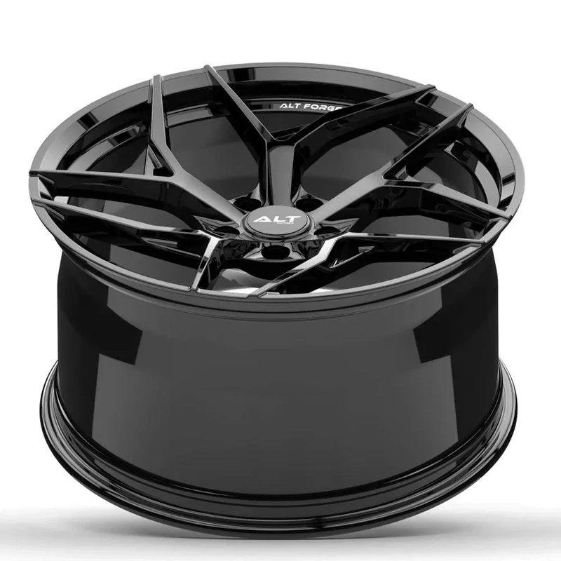 ALT12 Forged Gloss Black wheels for C8 Corvette Z51