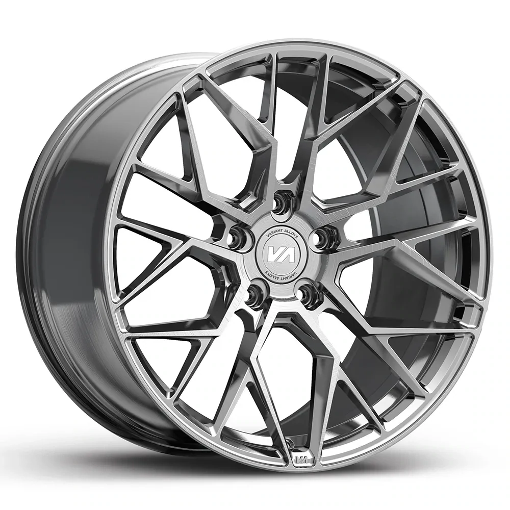 Variant Radon Brushed Titanium Face wheels