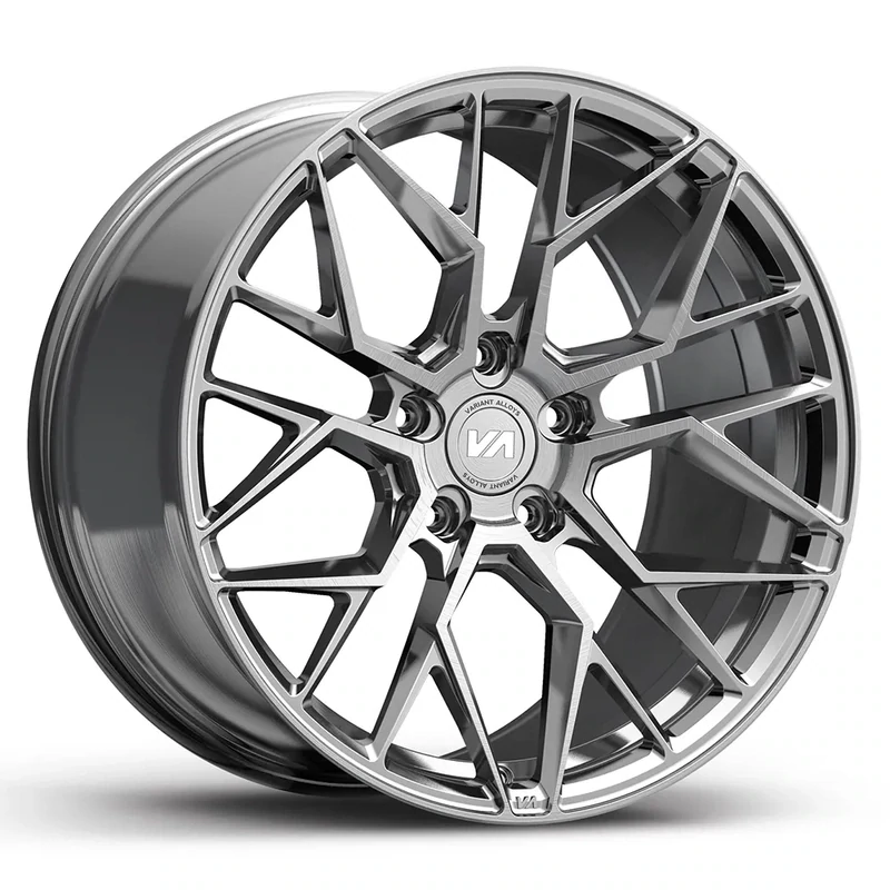 Variant Radon Brushed Titanium Face wheels