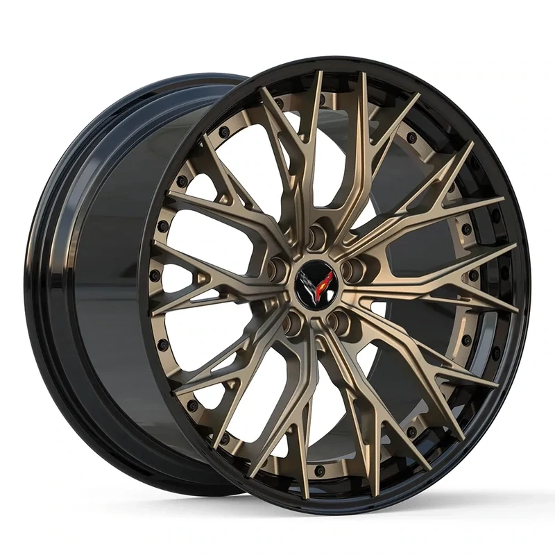 DL10 Forged 2-Piece wheels Bronze / Gloss Black for C8 Corvette Z06 / ERAY