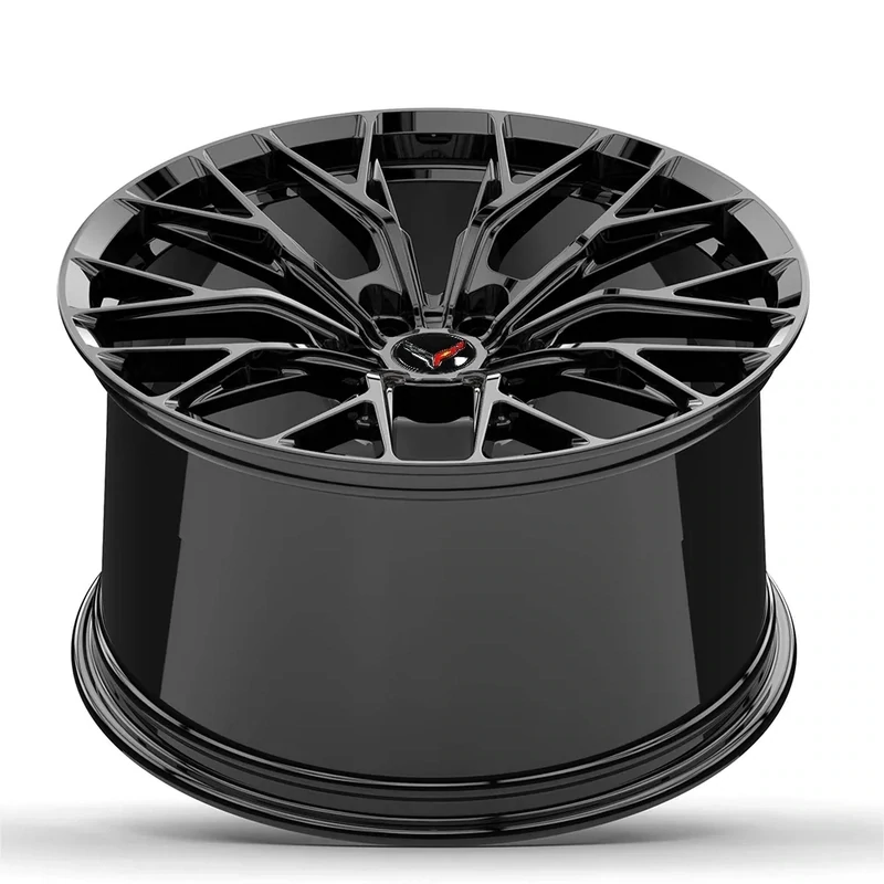 ALT10 Forged Gloss Black wheels for C7 Corvette Z06 / Grandsport