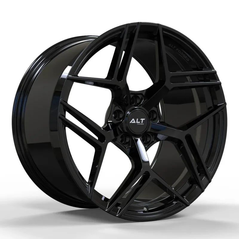ALT12R Forged Gloss Black wheels for C8 Corvette Z51