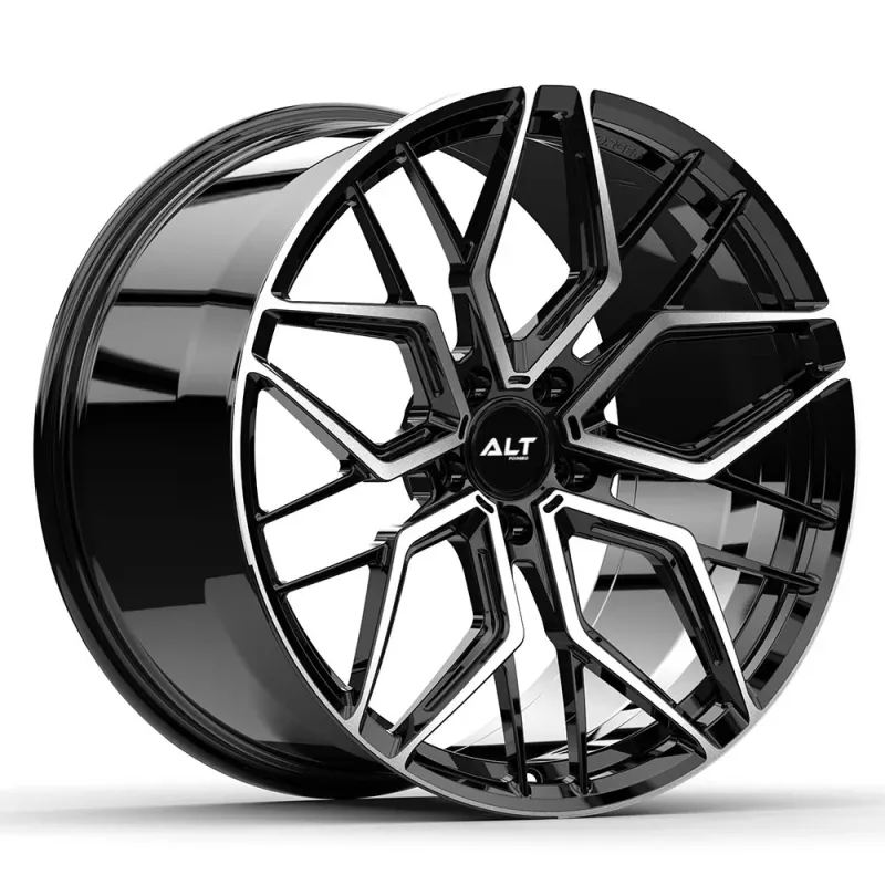 ALT20 Forged Gloss Black Machined Face wheels for C8 Corvette Z51