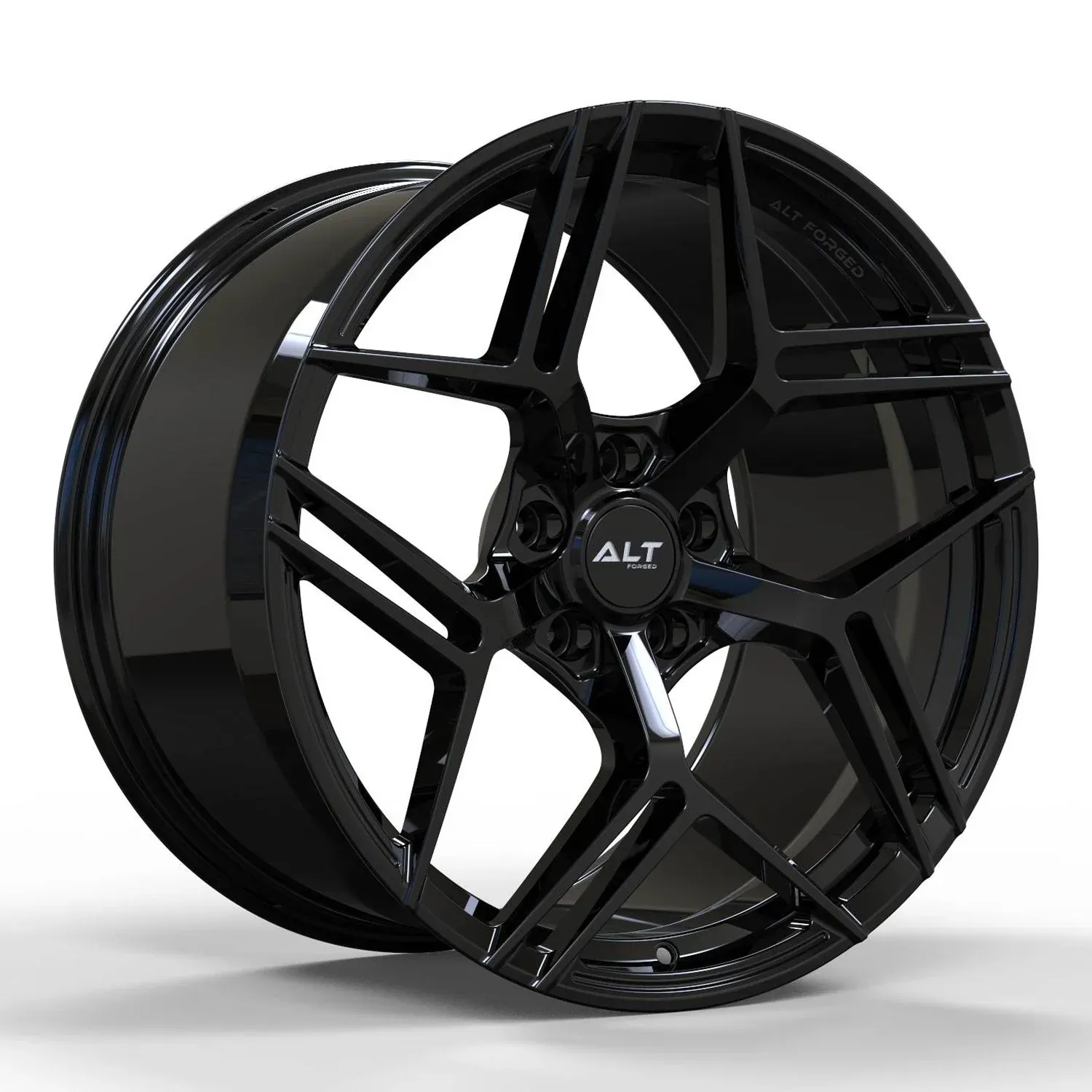 ALT12R Forged Gloss Black wheels for C6 Corvette Z06 / Grand Sport