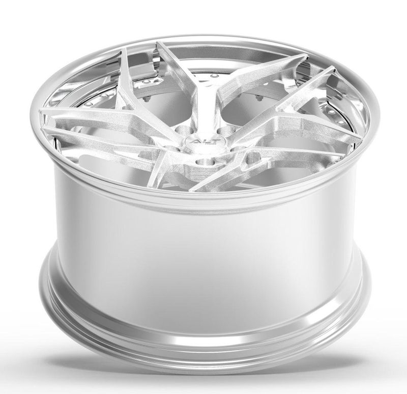 ALT DL12 Forged 2 Piece Brushed Aluminum with Polished Lip wheels for C7 Corvette Z06 / Grand Sport