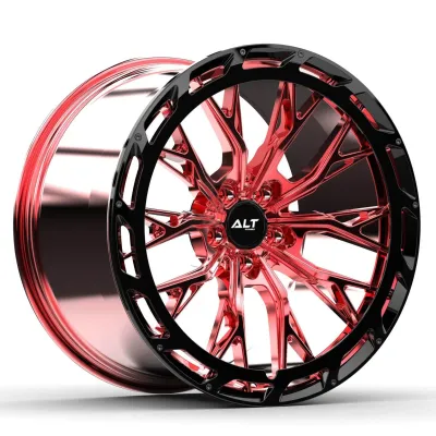 ALTR10 Forged Chrome Red wheels for C8 Corvette Z06 / E-Ray