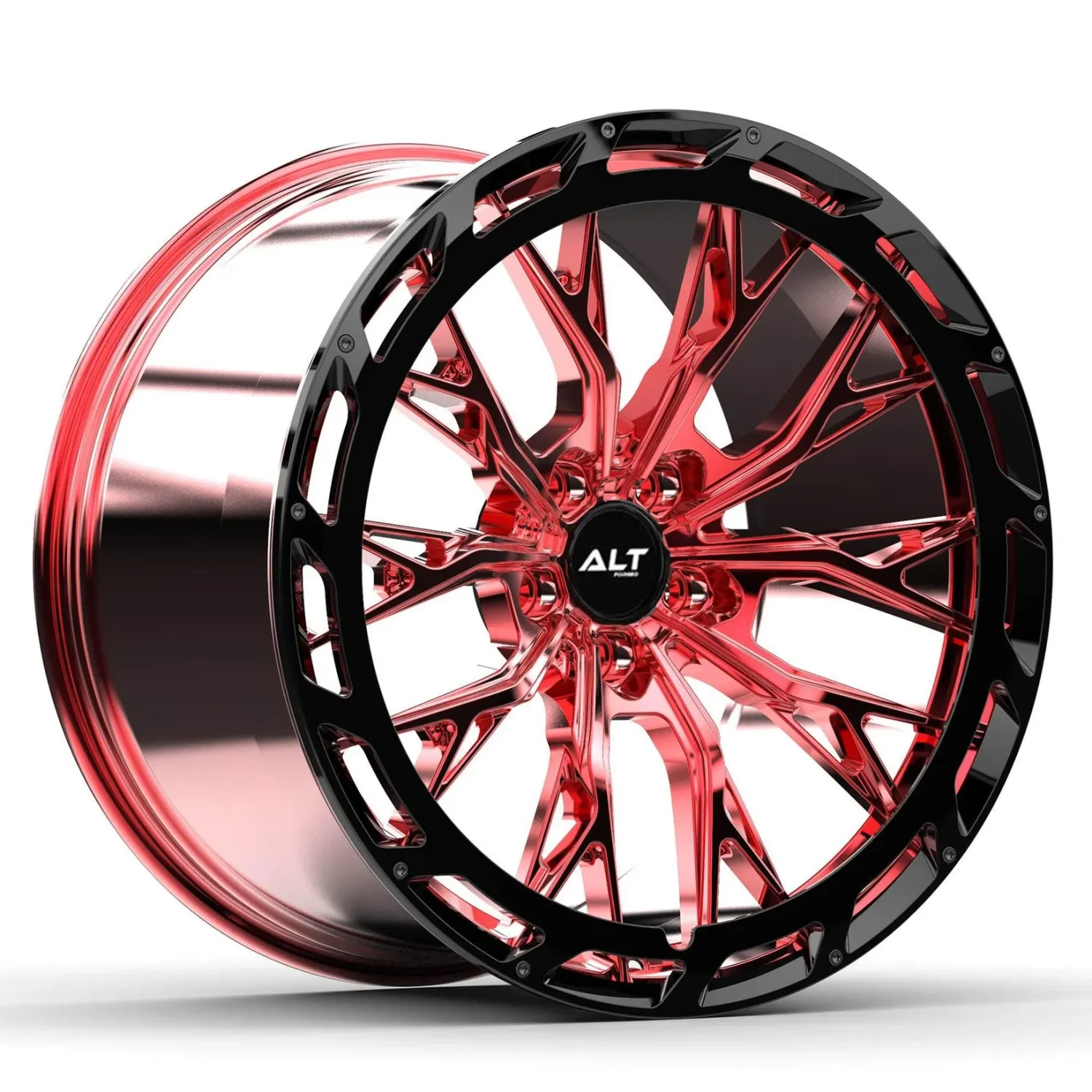 ALTR10 Forged Chrome Red wheels for C6 Corvette Stingray | Base