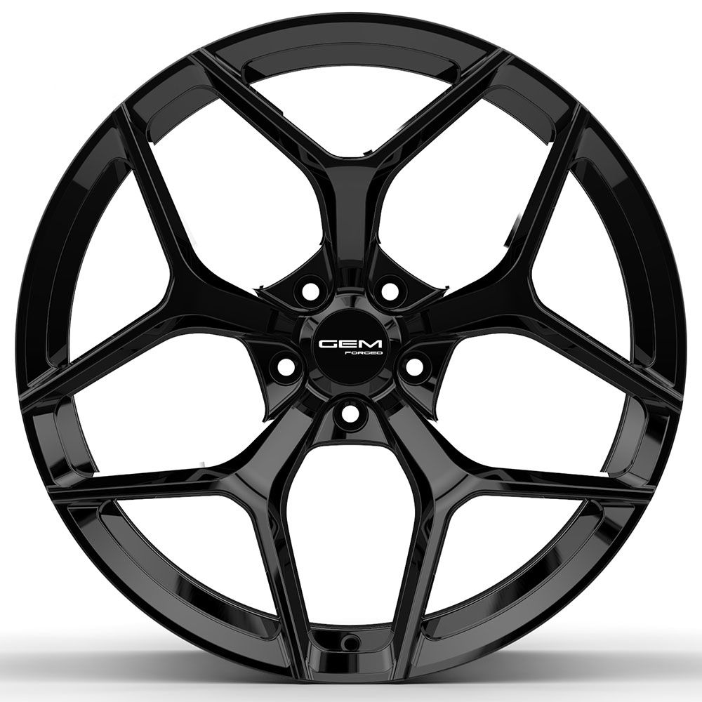 GEM G28 Forged 19x10 / 20x12 wheels for C6 Corvette Z06 / Grand Sport / ZR1, GEM G28 Forged wheels for C6 Corvette: 19x10 / 20x12  GEM G28 Forged C6 Corvette Gloss Black