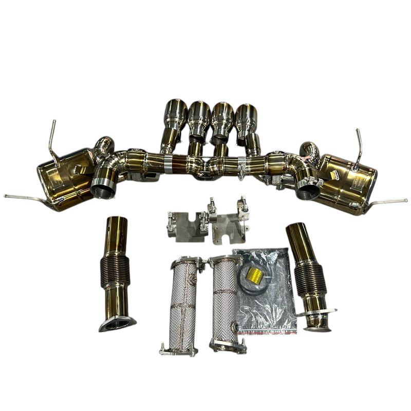 Gold Pure Performance Z Titanium Exhaust for C8 Corvette Z06