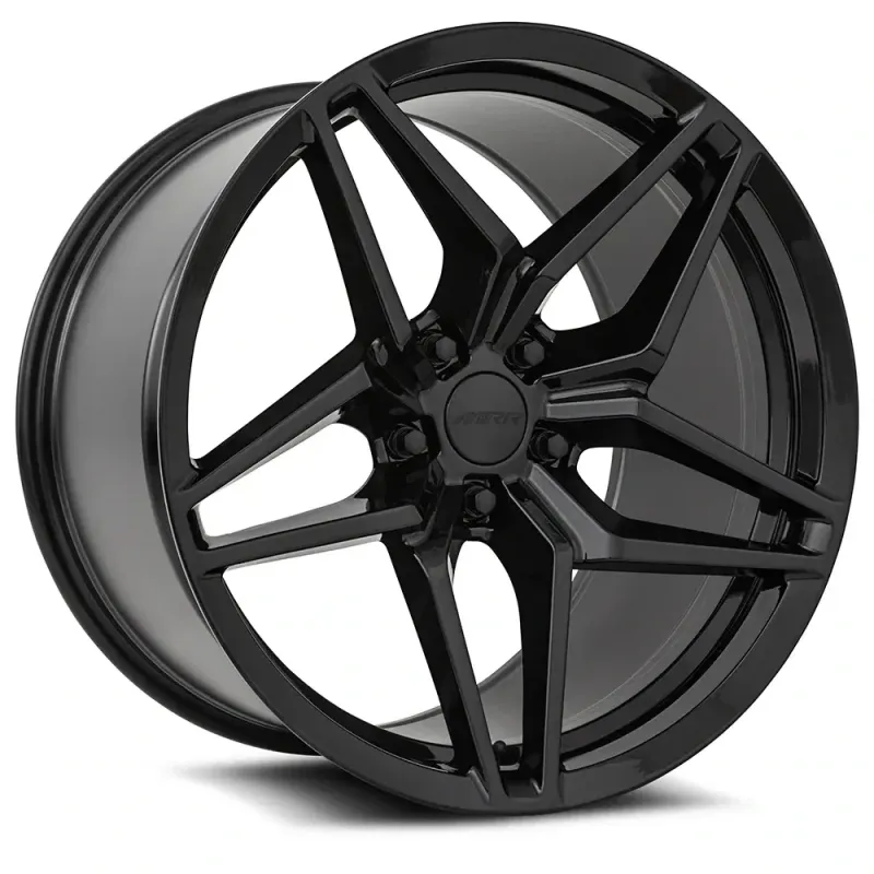 MRR M755 Gloss Black wheels for C8 Corvette Z51 Stingray Base