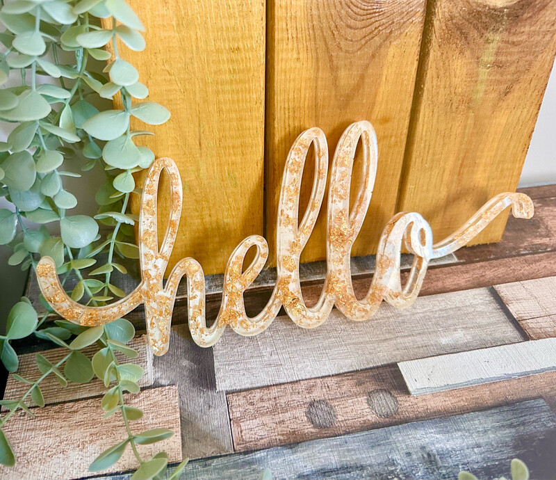 Hello Freestanding Sign