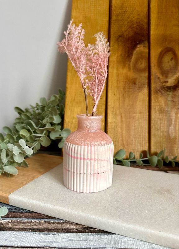 Baby Pink Narrow Neck Vase
