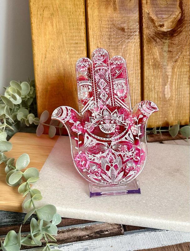 Plum Inky Hamsa