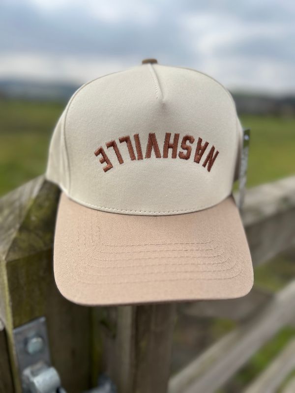NASHVILLE Two-Toned Embroidery Baseball Trucker Hat