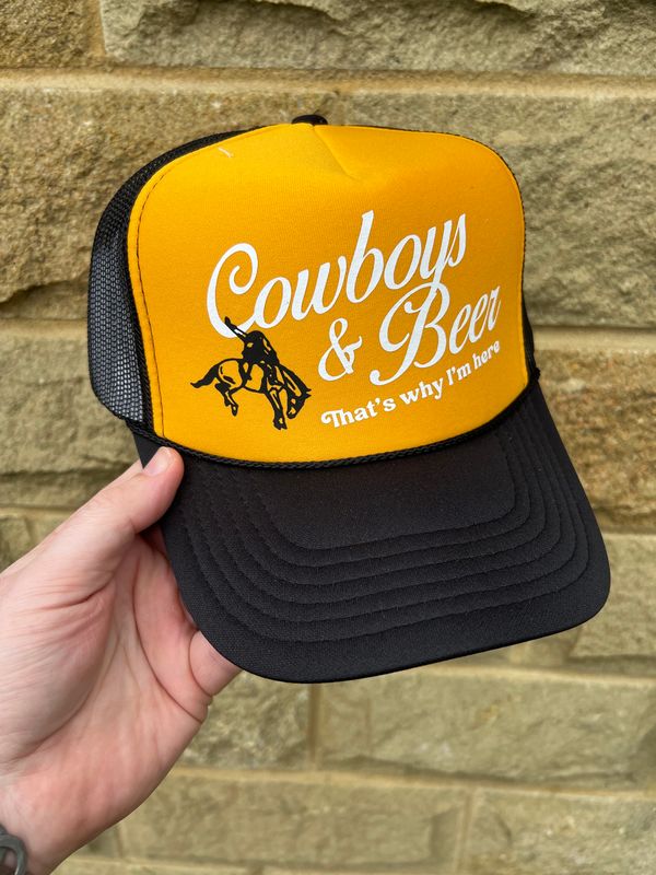Cowboys & Beer Foam Trucker Cap